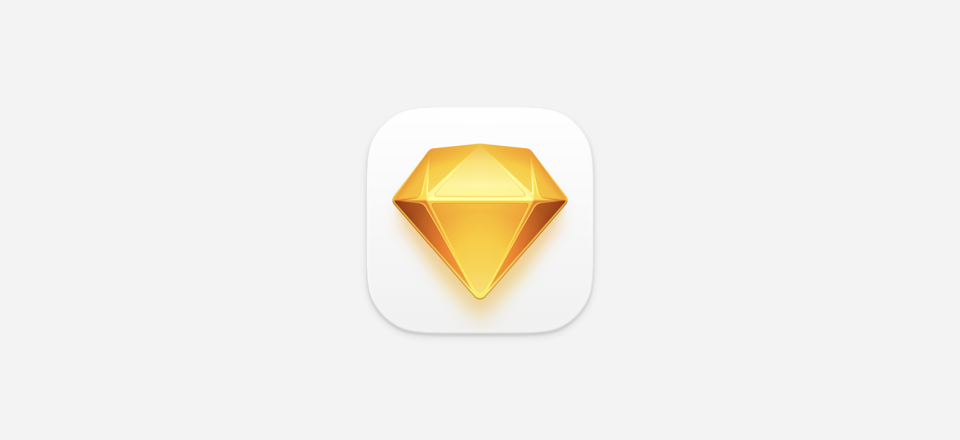Sketch app icon on a light background